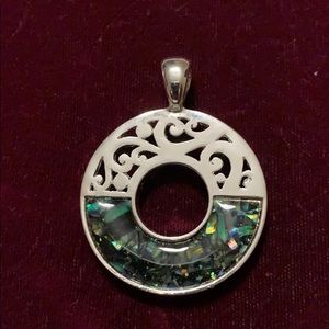 Round Silver Pendant